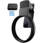 Ultrathin circular polarizing filter with clamp