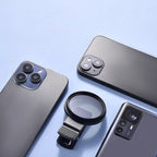 Ultrathin circular polarizing filter with clamp