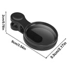 Ultrathin circular polarizing filter with clamp