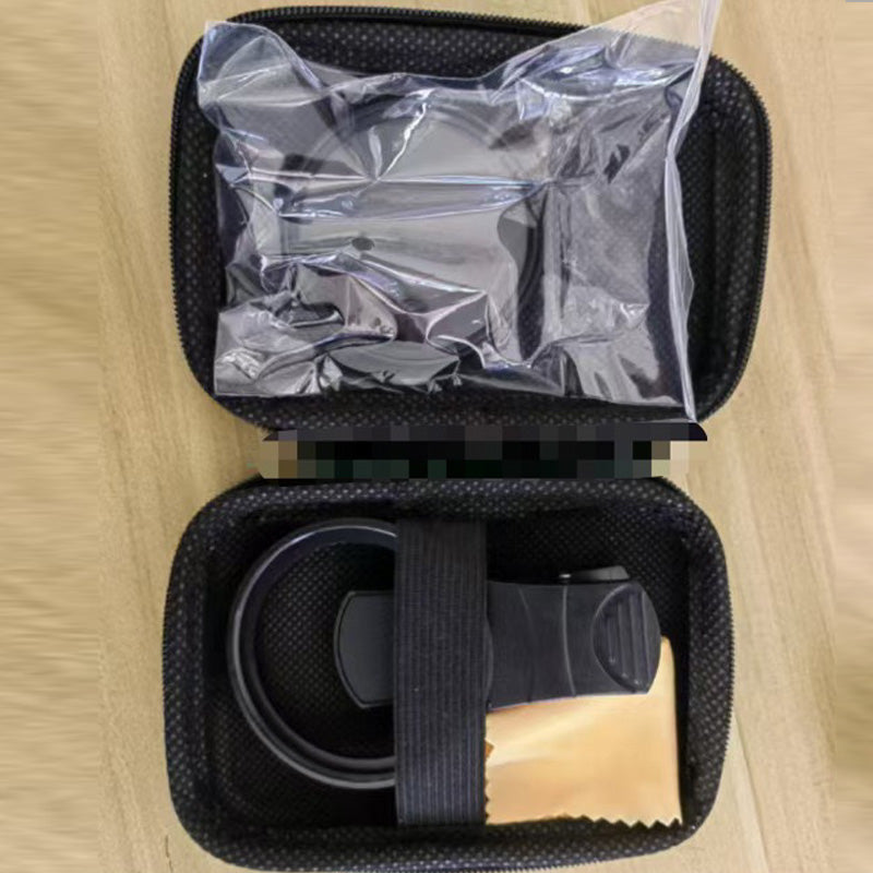 Ultrathin circular polarizing filter with clamp