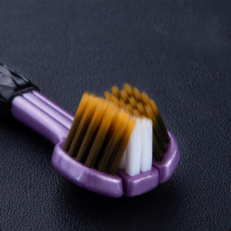 Toothbrush with three heads and multiple angles - Ensures your oral safety