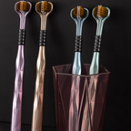 Toothbrush with three heads and multiple angles - Ensures your oral safety