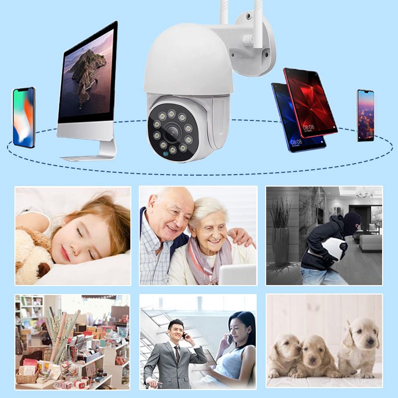 Waterproof wireless smart surveillance camera