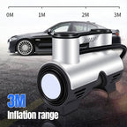 Portable wireless tire inflator with digital display