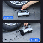 Portable wireless tire inflator with digital display