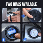 Portable wireless tire inflator with digital display