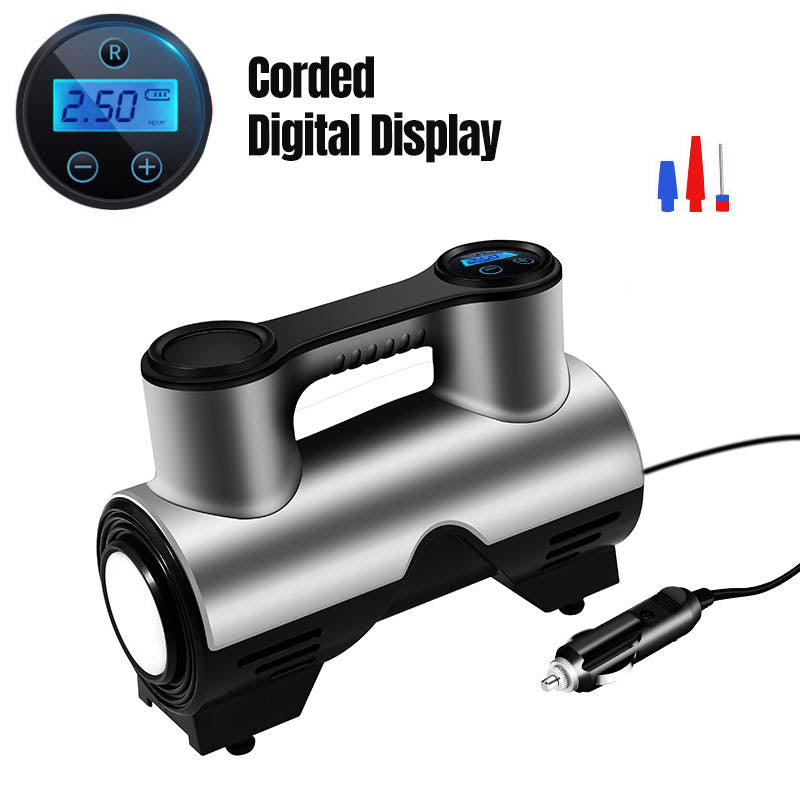 Portable wireless tire inflator with digital display