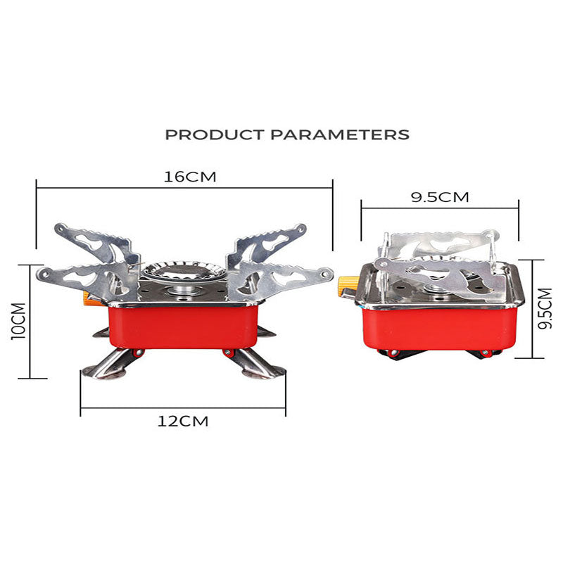 Portable gas stove for camping