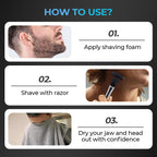 6-blade razor with single snap-in head