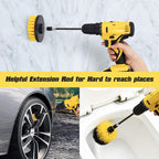 Electric disc with soft and hard brush for cleaning