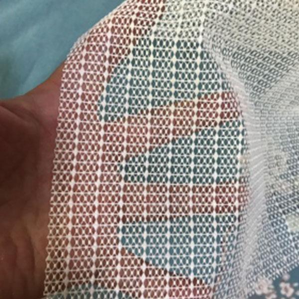 Invisible grip in netting for bedspread