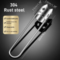 Universal fruit core remover in stainless steel