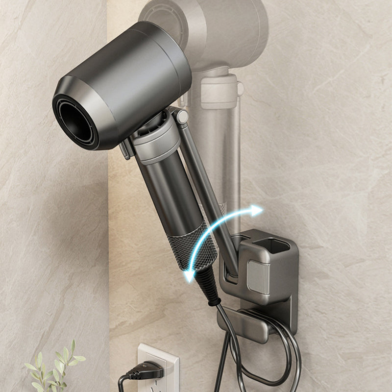 Hair dryer wall mount with cord holder