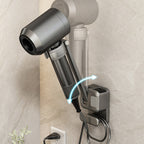 Hair dryer wall mount with cord holder