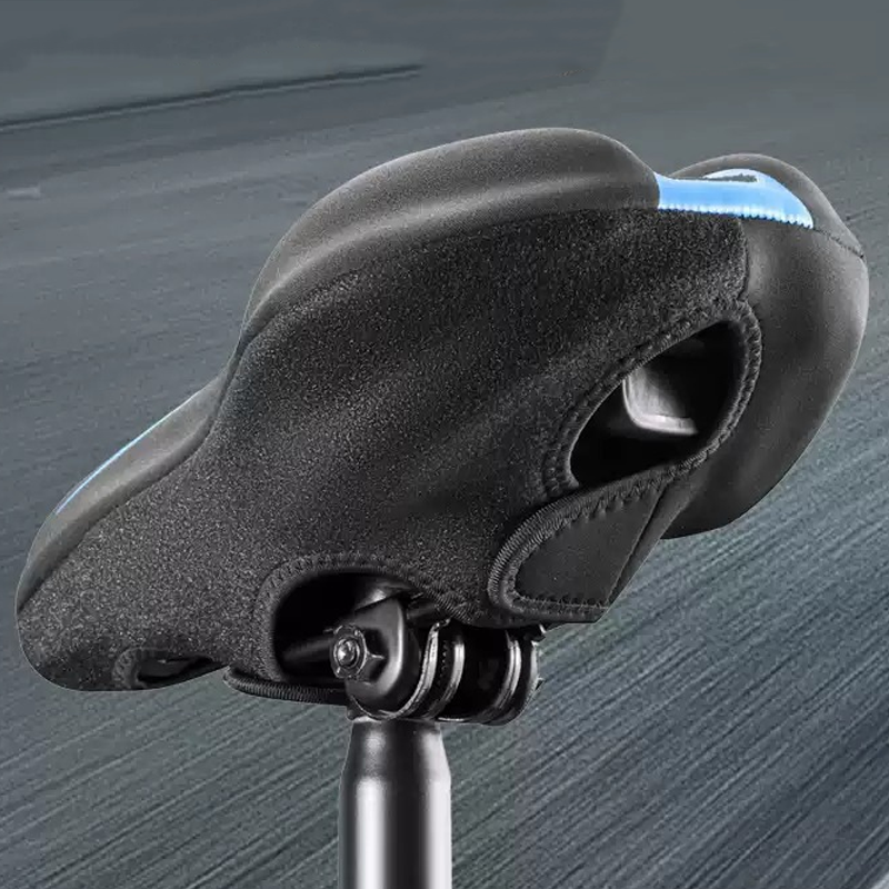 High-elastic silicone coating for bicycle saddle