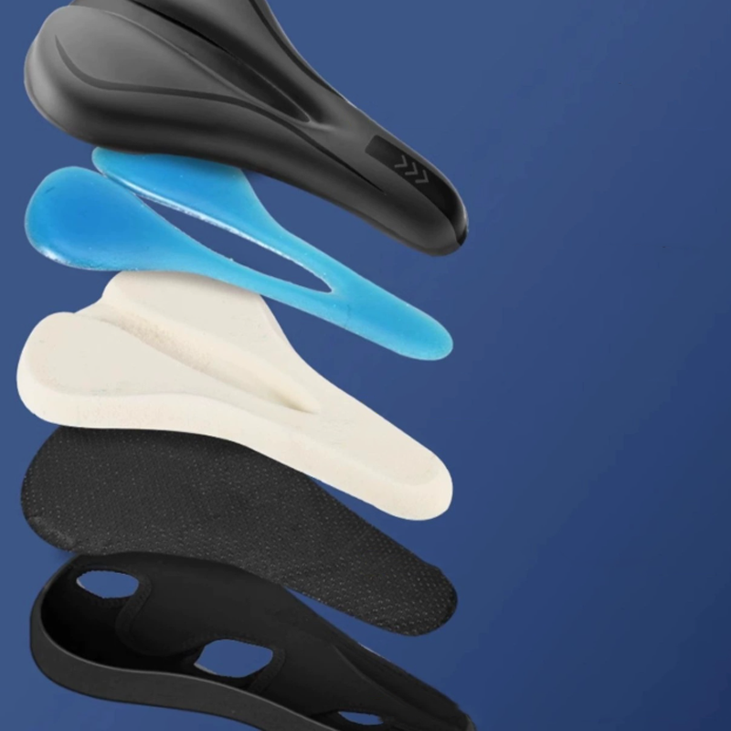 High-elastic silicone coating for bicycle saddle