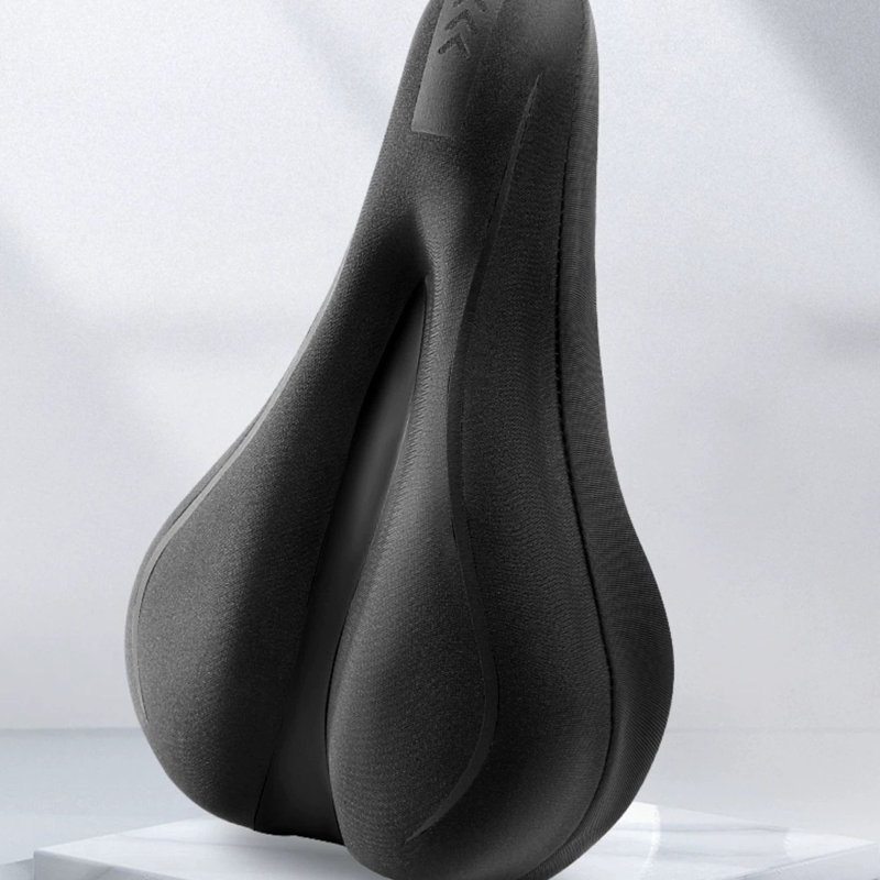 High-elastic silicone coating for bicycle saddle