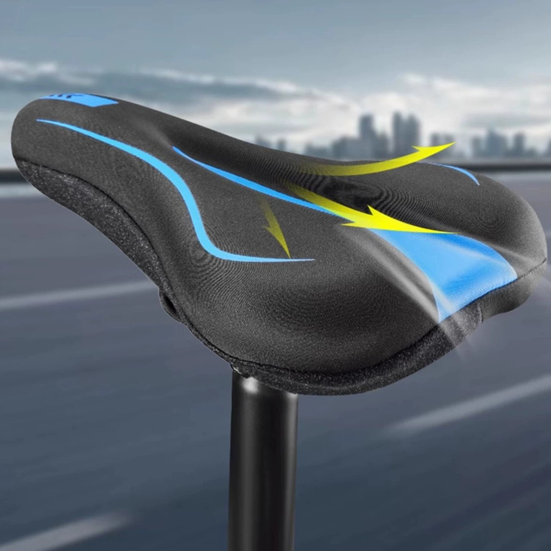 High-elastic silicone coating for bicycle saddle