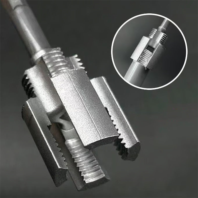 Tools for internal and external threading on PVC pipes