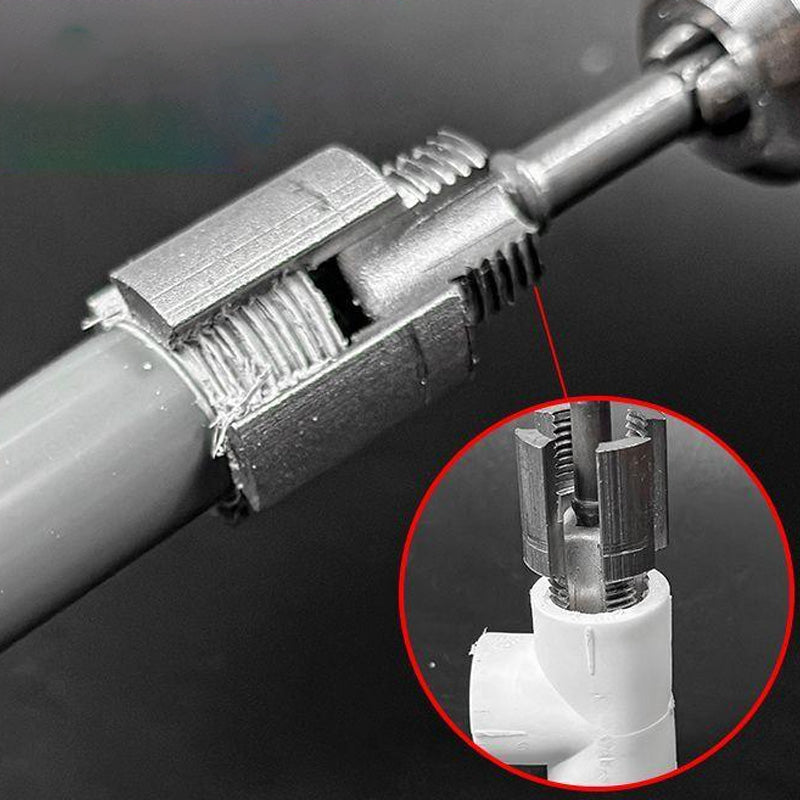 Tools for internal and external threading on PVC pipes