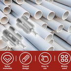 Tools for internal and external threading on PVC pipes