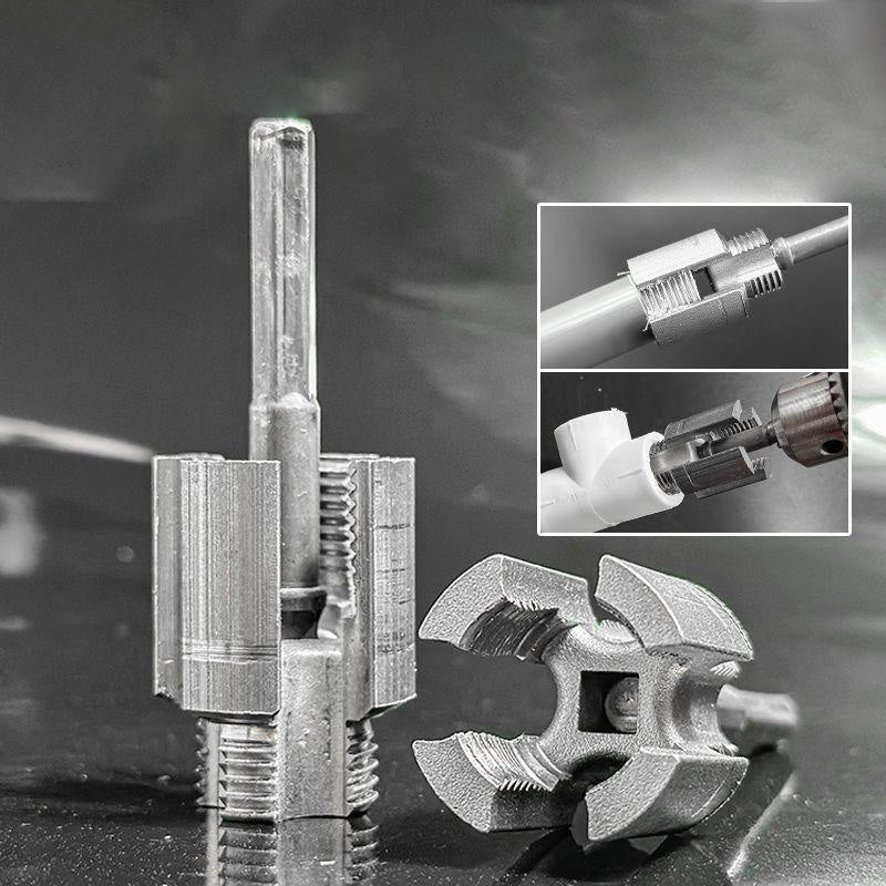 Tools for internal and external threading on PVC pipes