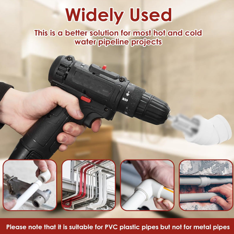 Tools for internal and external threading on PVC pipes