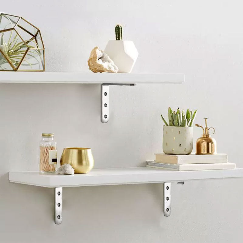 4-pack with corner brackets in stainless steel - includes 30 screws