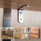 4-pack with corner brackets in stainless steel - includes 30 screws