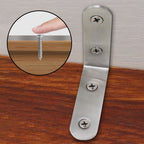 4-pack with corner brackets in stainless steel - includes 30 screws