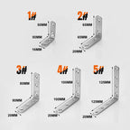 4-pack with corner brackets in stainless steel - includes 30 screws