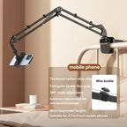 Hidden phone holder for bedside table, retractable