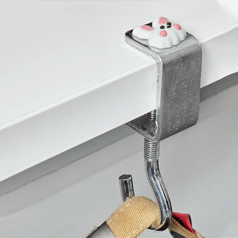 Removable hooks without holes for the desk