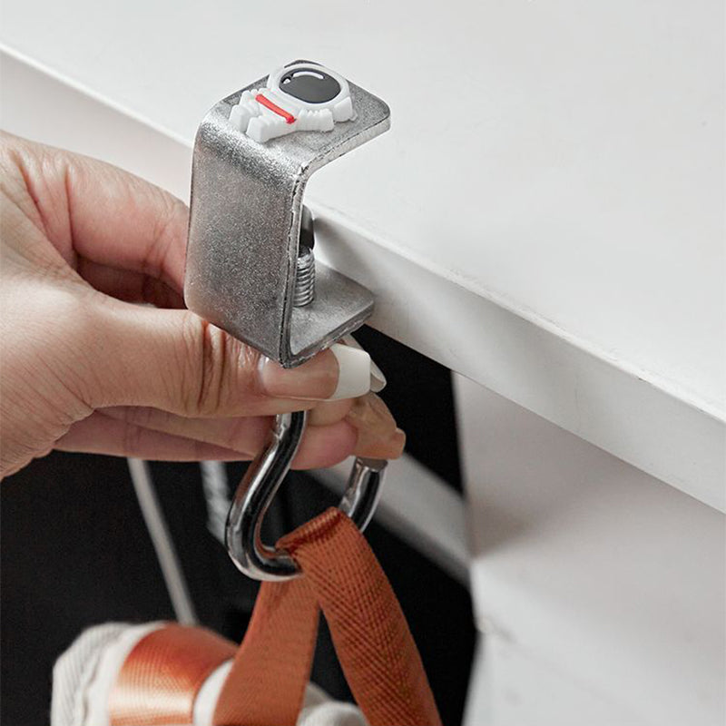 Removable hooks without holes for the desk