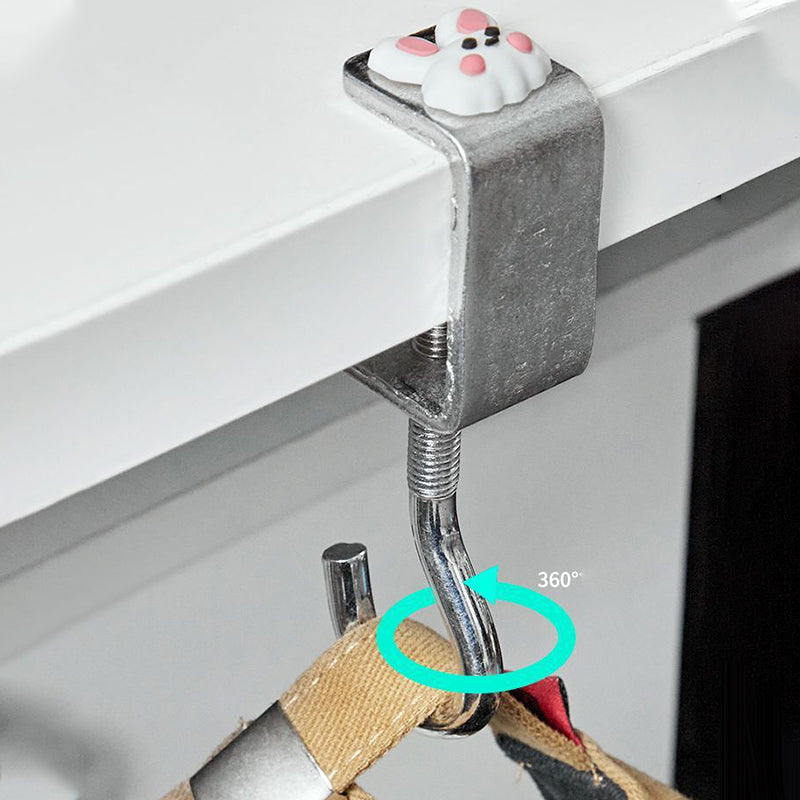 Removable hooks without holes for the desk