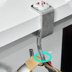Removable hooks without holes for the desk