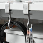 Removable hooks without holes for the desk