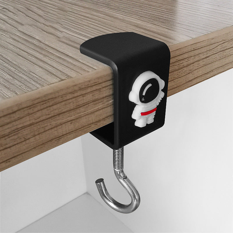 Removable hooks without holes for the desk