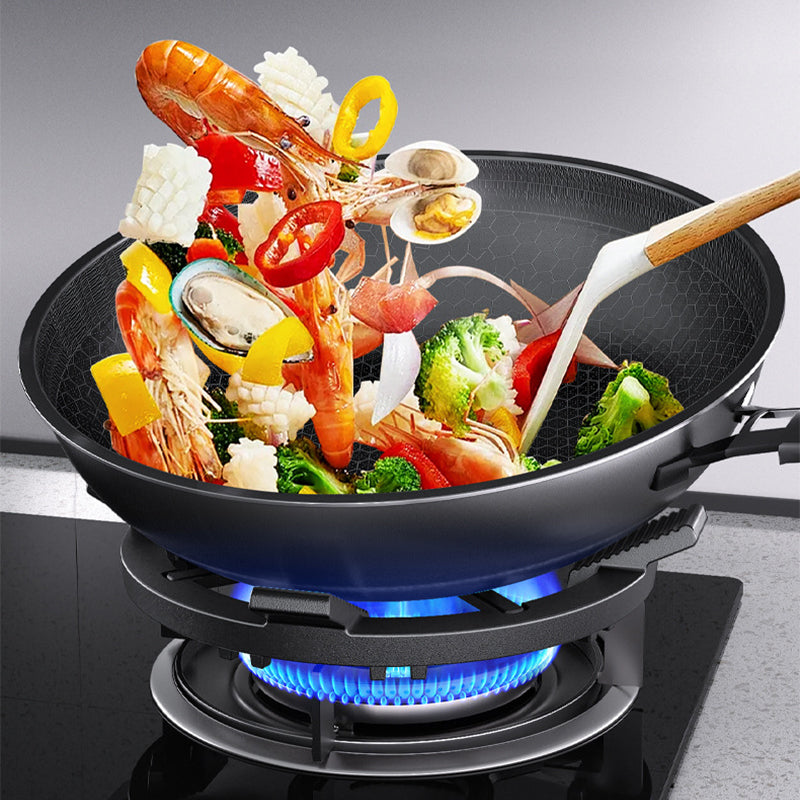 Universal gas stove stand with non-slip support shelf