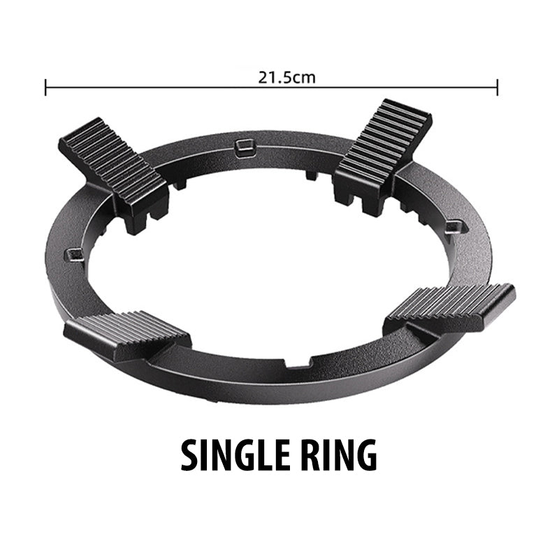 Universal gas stove stand with non-slip support shelf