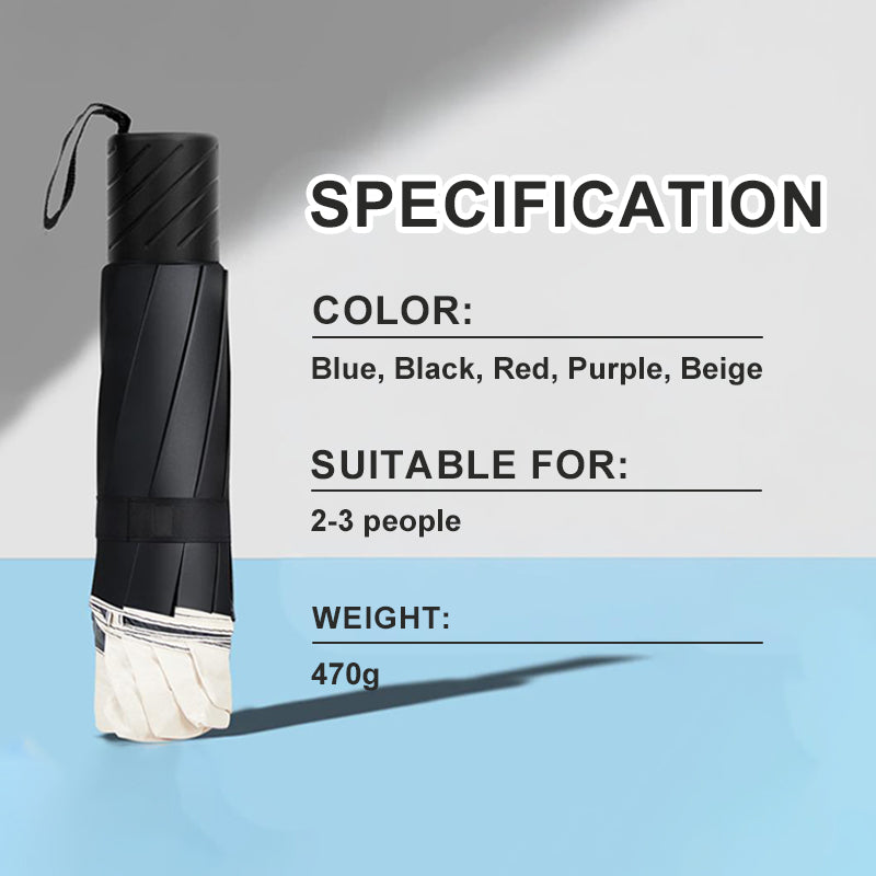 Large foldable umbrella with 12 wind-resistant ribs