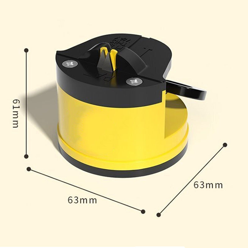 Mini knife sharpener with suction cup