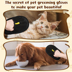 Electrostatic gloves for removing pet hair