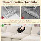 Electrostatic gloves for removing pet hair