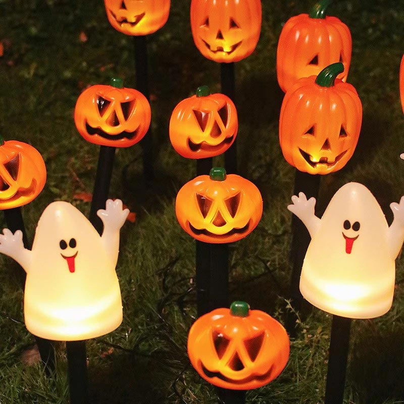 Halloween pumpkin garden solar lamp