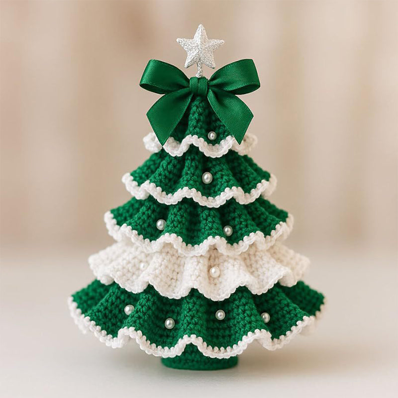 PearlPine – Elegant hand-crocheted Christmas trees