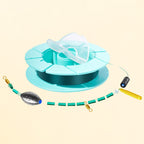 100 m fishing line with float