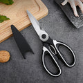 Kitchen scissors with many uses and large capacity