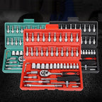 46-piece set with quick-change wrench
