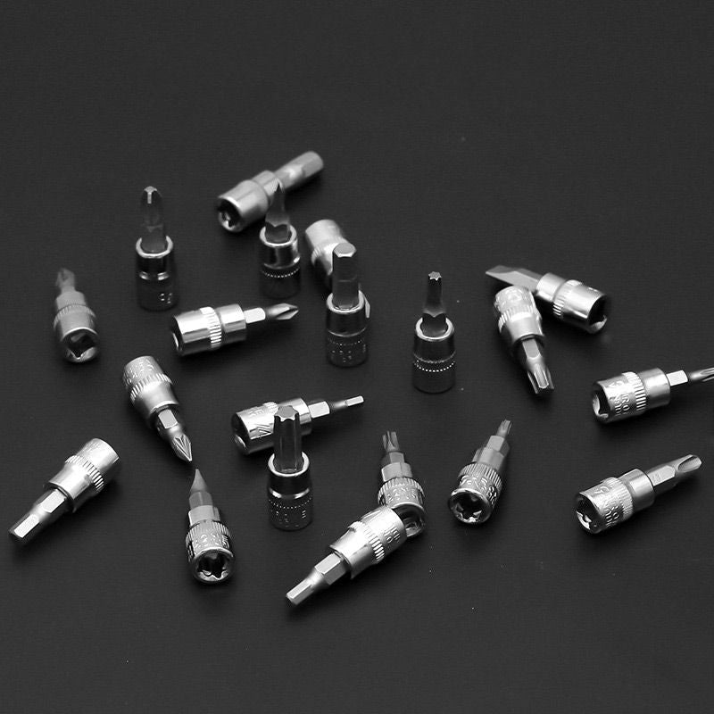 46-piece set with quick-change wrench